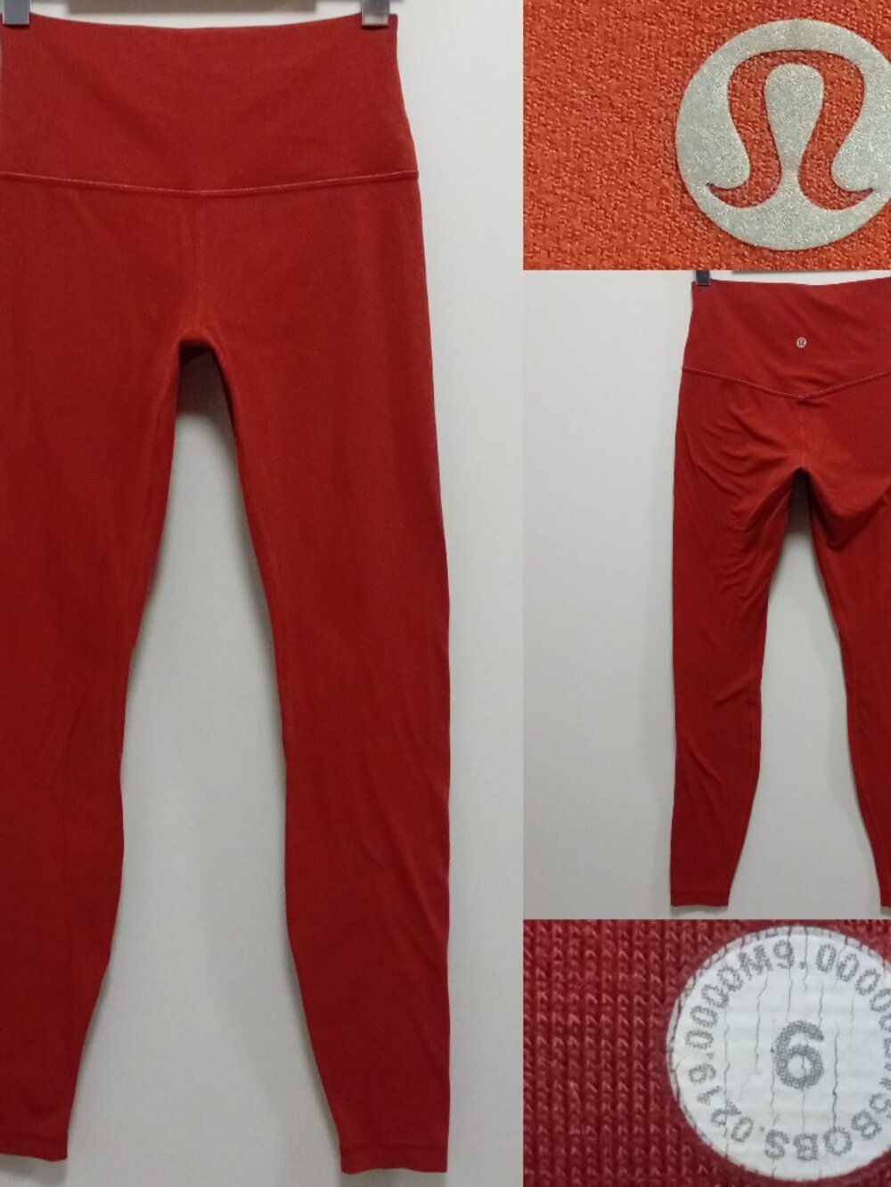 Lululemon Align Pant Cayenne or Rustic Clay Nulu High-Rise Yoga 27.5" 6 Small
